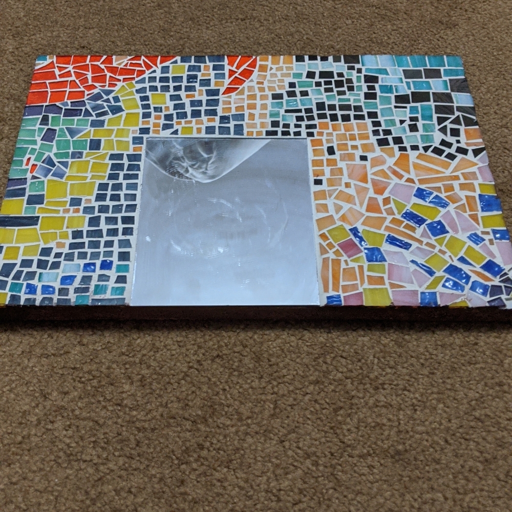 Bright tile mirror